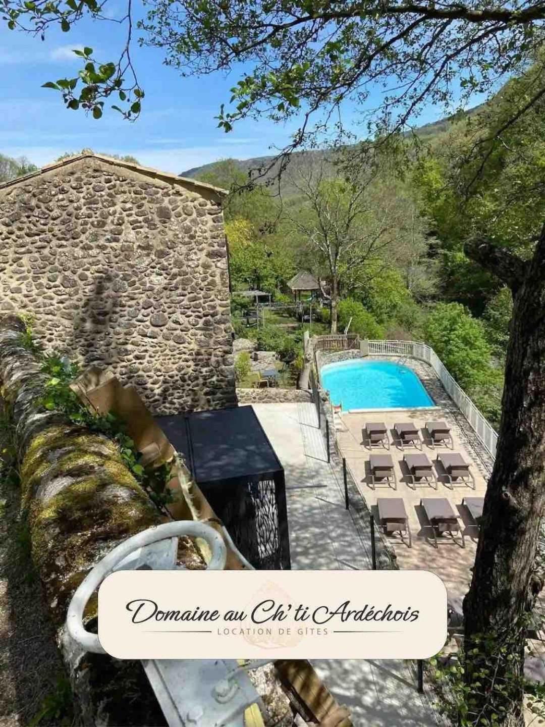 Gite De Groupe - Domaine Au Ch'Ti Ardechois Rochessauve Exterior photo